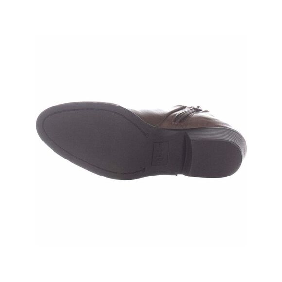 STYLE & COMPANY Womens Brown Padded Wileyy Almond Toe Block Heel Booties 9.5 M - Picture 4 of 5